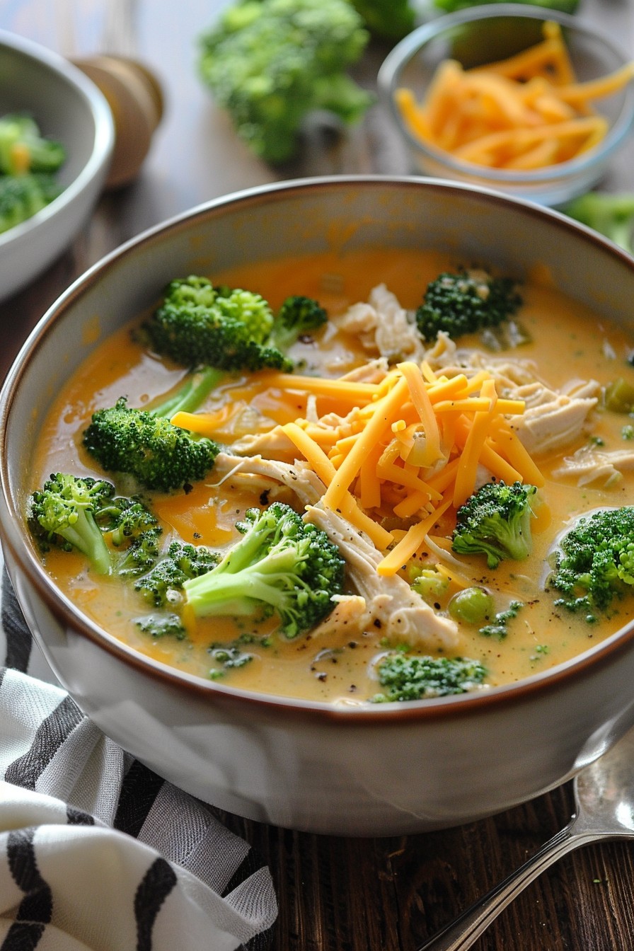 Chicken Broccoli Cheddar Soup Recipe