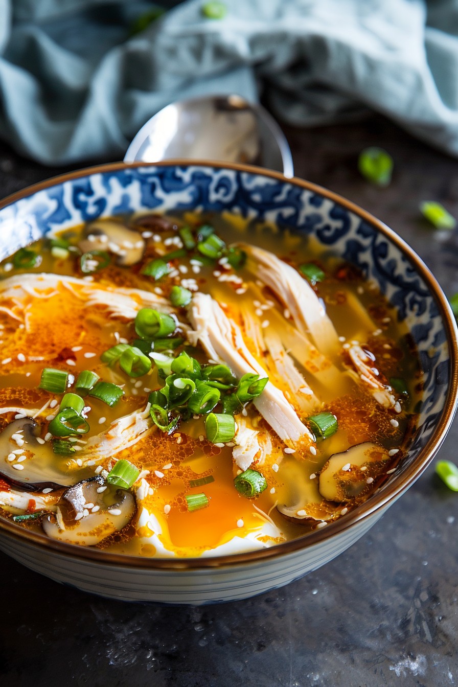 Chicken Hot And Sour Soup Recipe