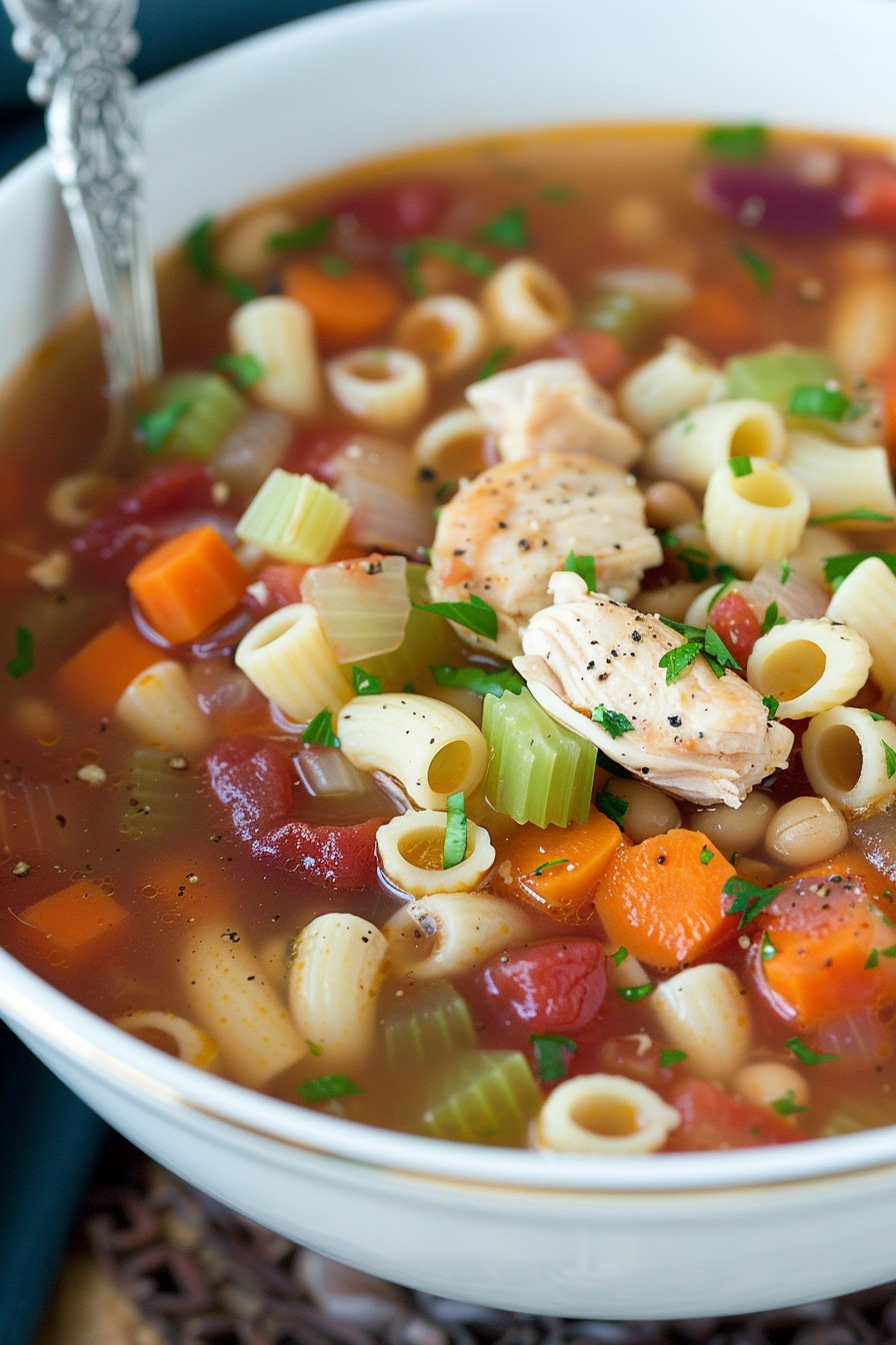 Chicken Minestrone Soup Recipe