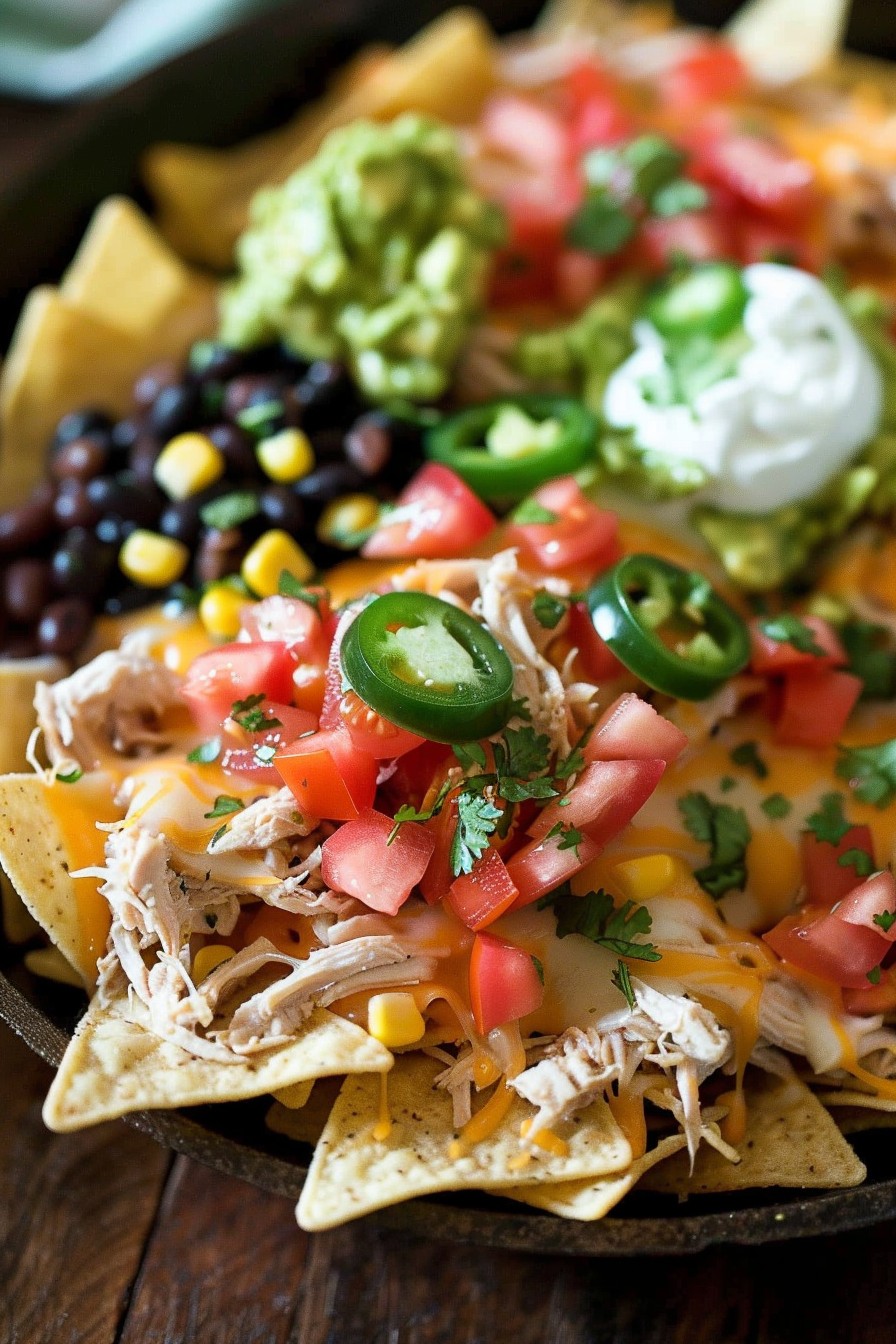 Chicken Nachos Slow Cooker Recipe