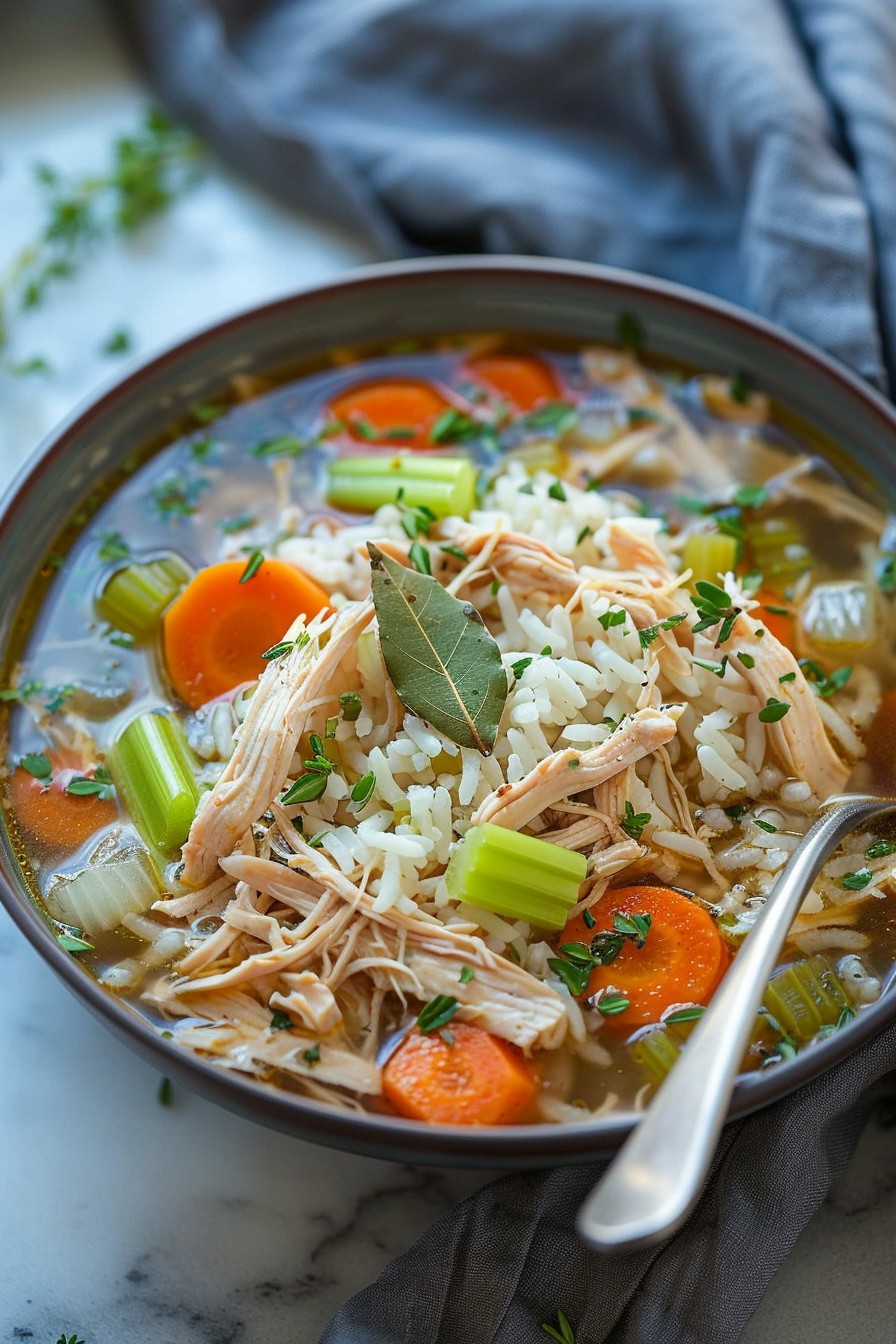Chicken Rice And Vegetable Soup Recipe