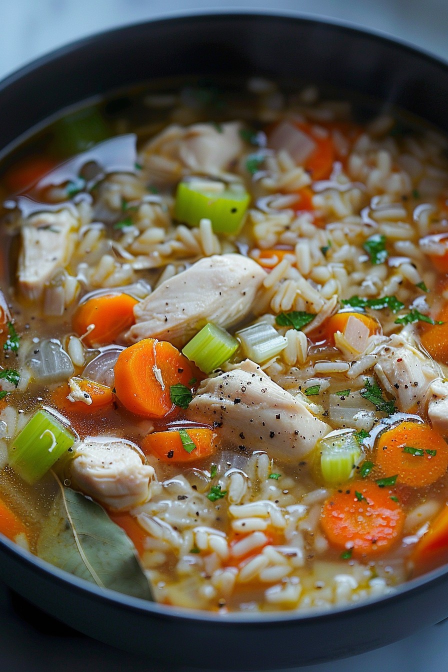 Chicken Soup With Brown Rice Recipe