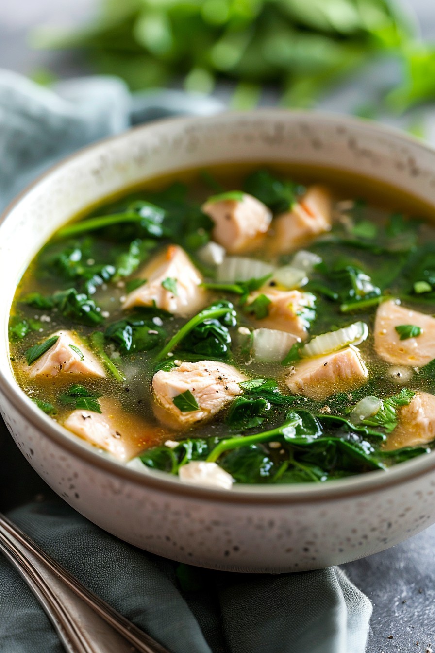 Chicken Spinach Soup Recipe