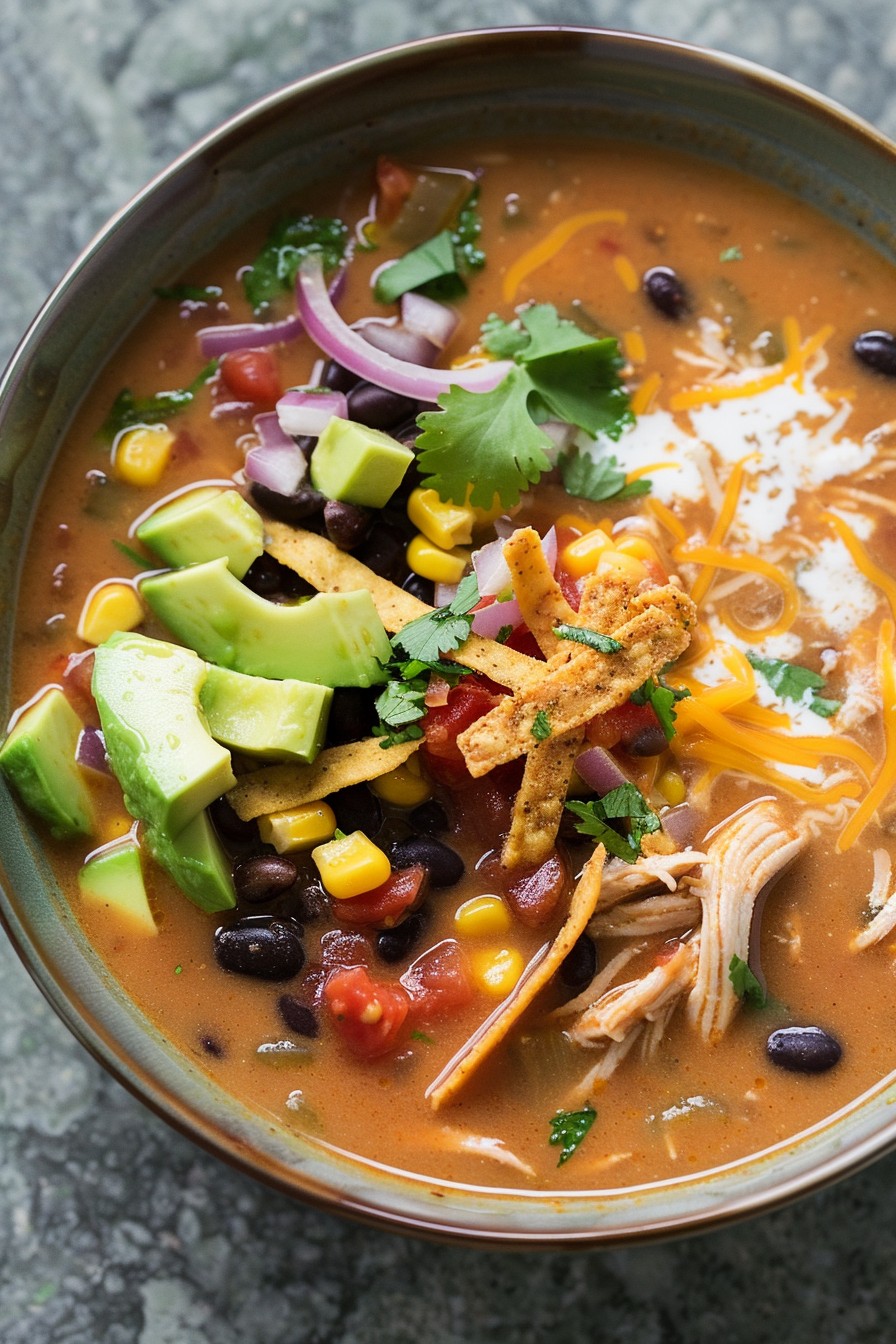 Creamy Chicken Tortilla Soup Recipe