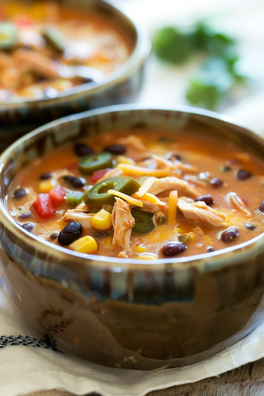 Crock Pot Chicken Enchilada Soup Recipe