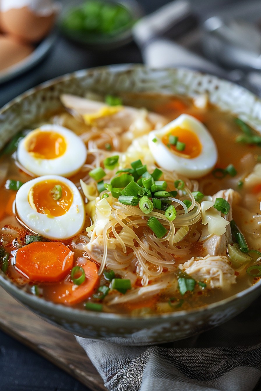 Filipino Chicken Mami Soup Recipe