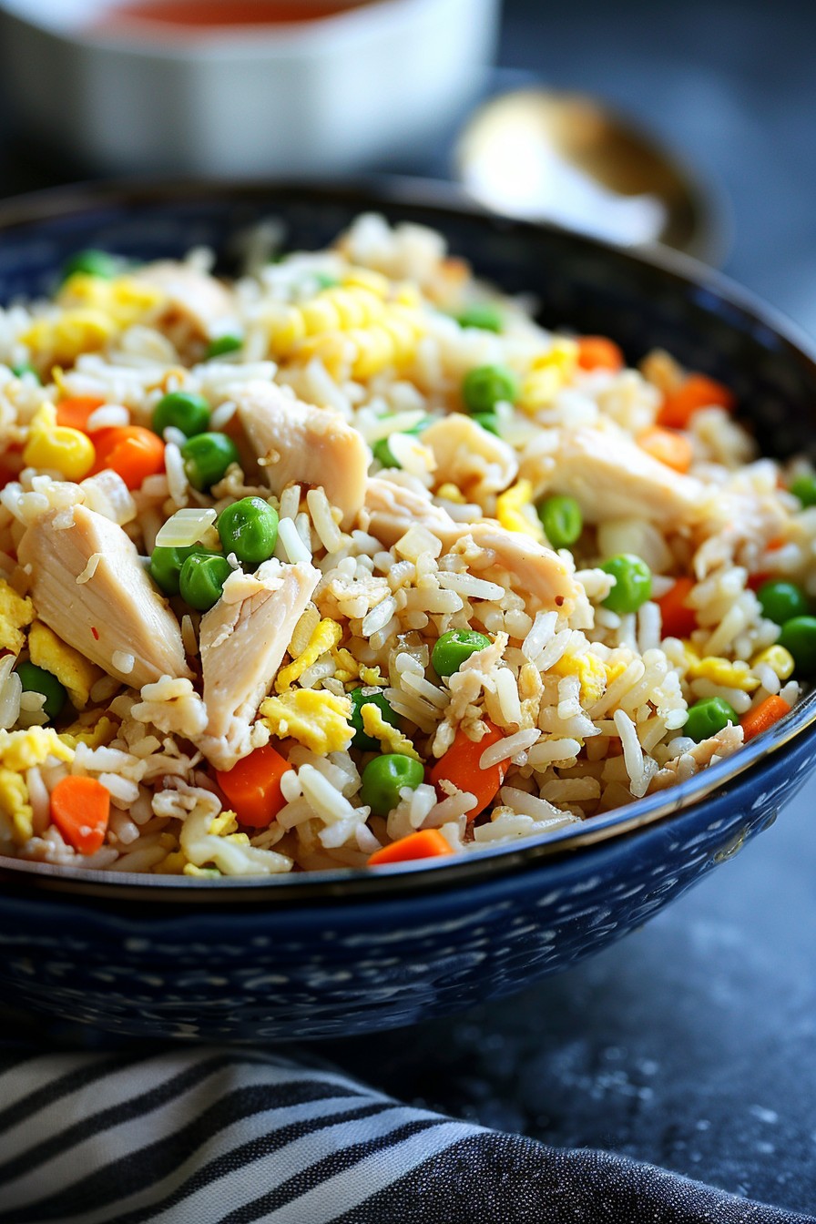 Garlic Chicken Fried Rice Recipe