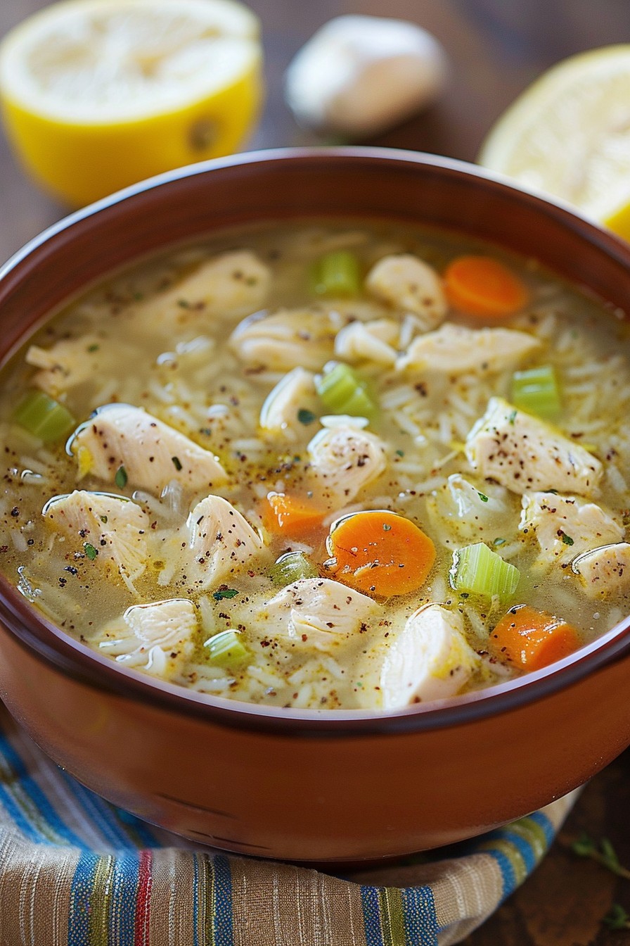 Lemon Chicken And Rice Soup Recipe