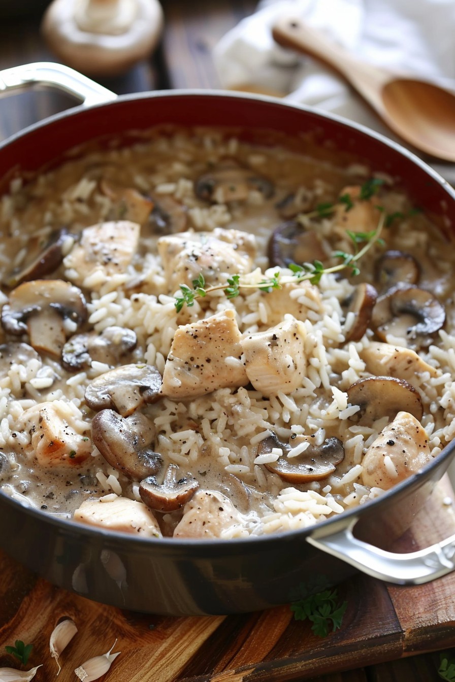 Mushroom Soup Rice Chicken Recipe