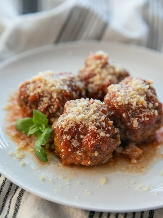 Macro Friendly Meatball Parmesan
