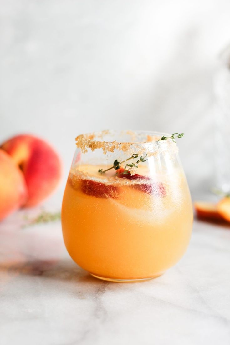Peach Lavender Old-Fashioned
