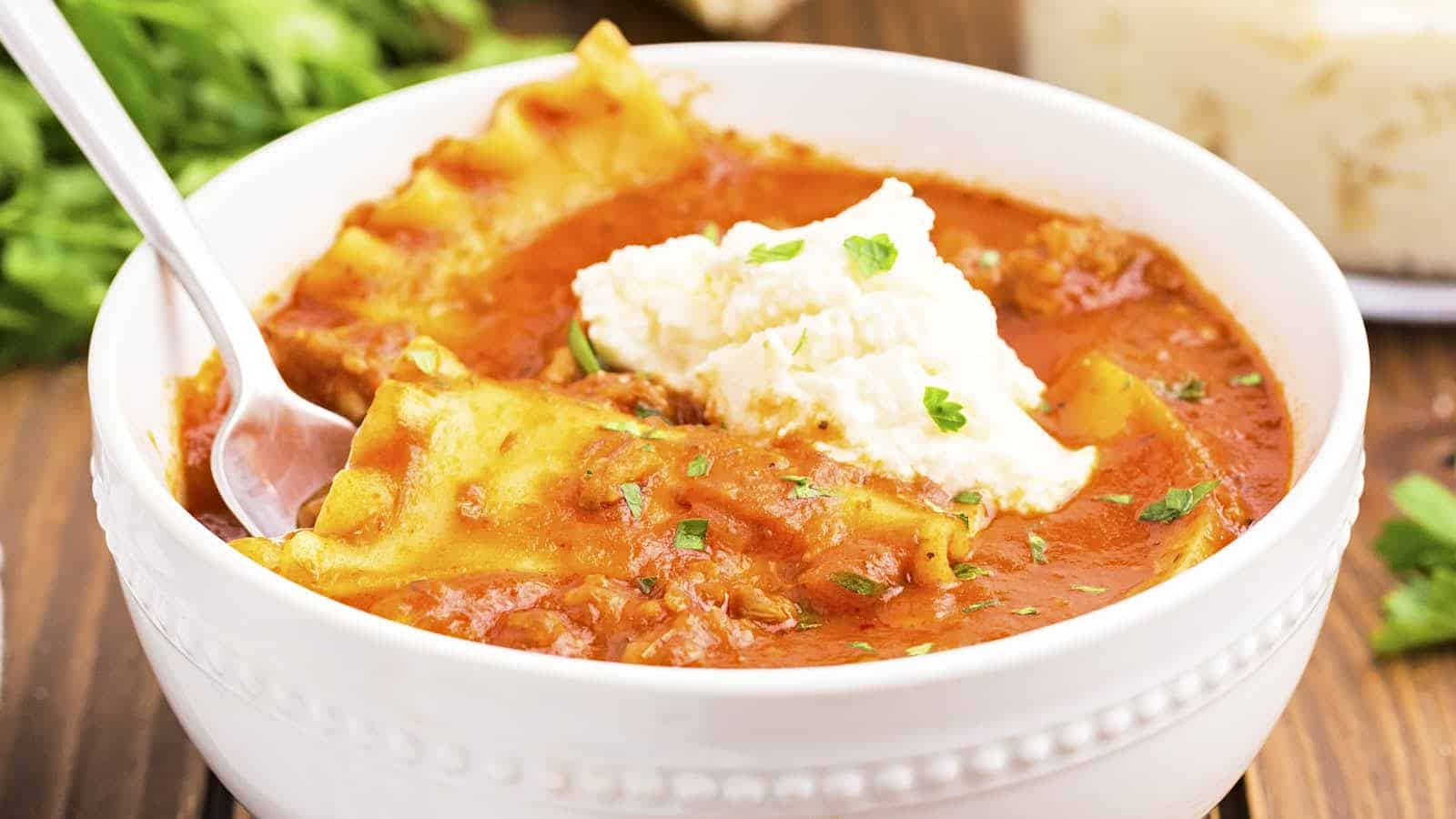 Lasagna Soup