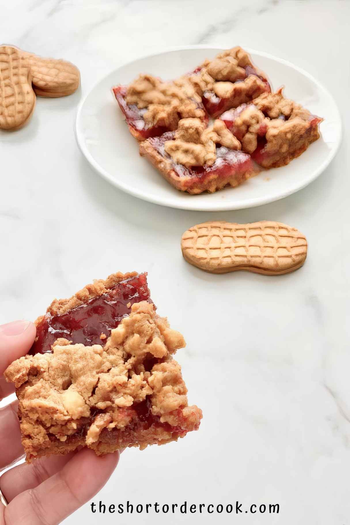 Nutter Butter & Jelly Cookie Bars for Kids and Adults