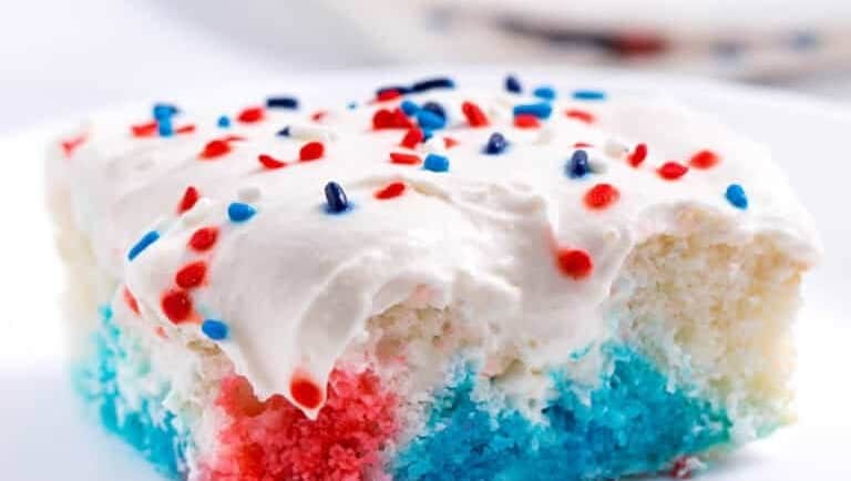 Red, White, and Blue Poke Cake