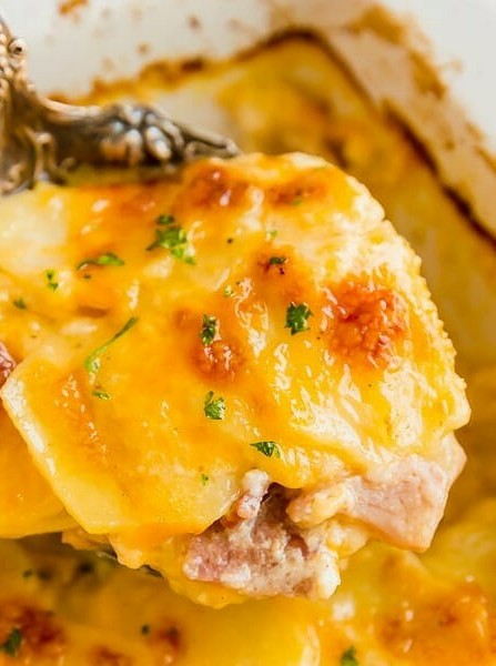 Scalloped Potatoes and Ham Casserole