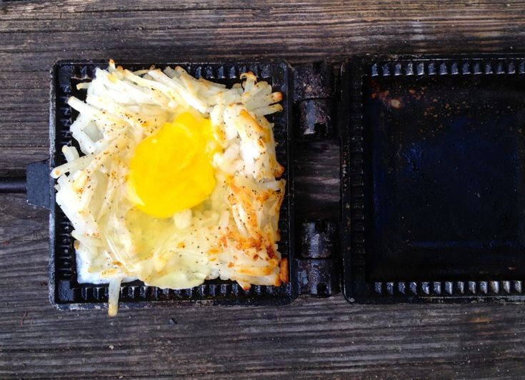 Pie Iron Breakfast Sandwiches