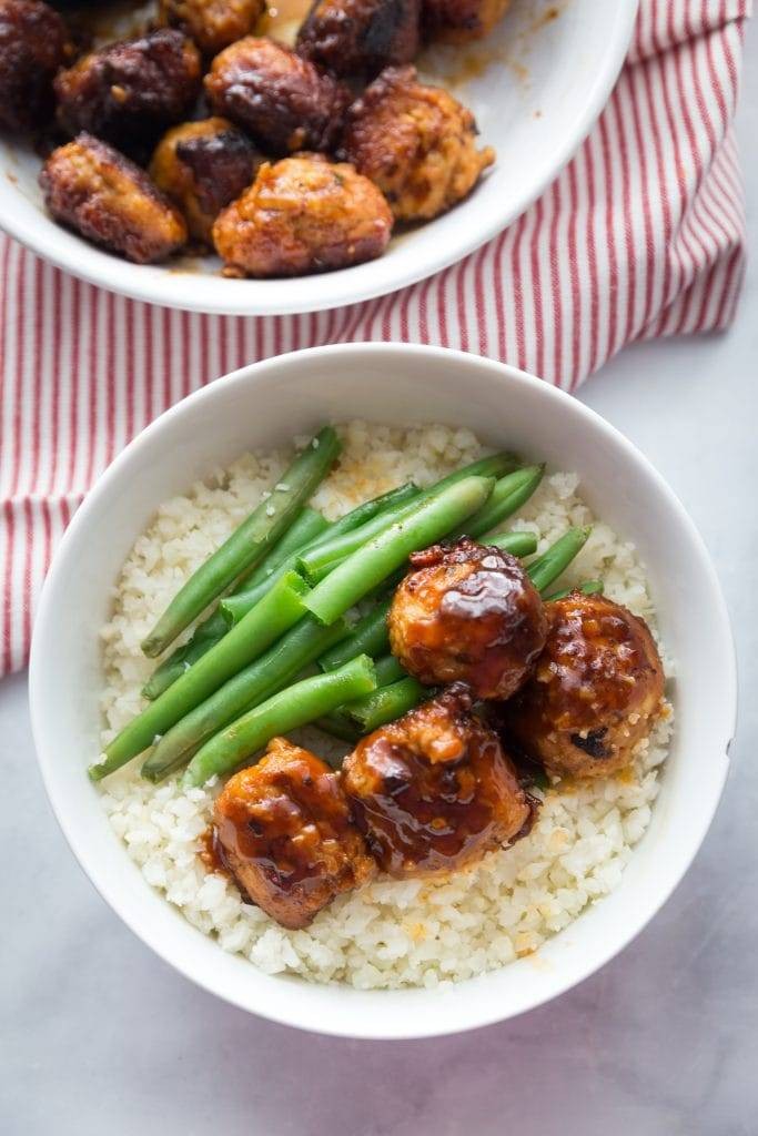 Asian Chicken Meatballs [21 Day Fix | Gluten-free | Dairy-free]