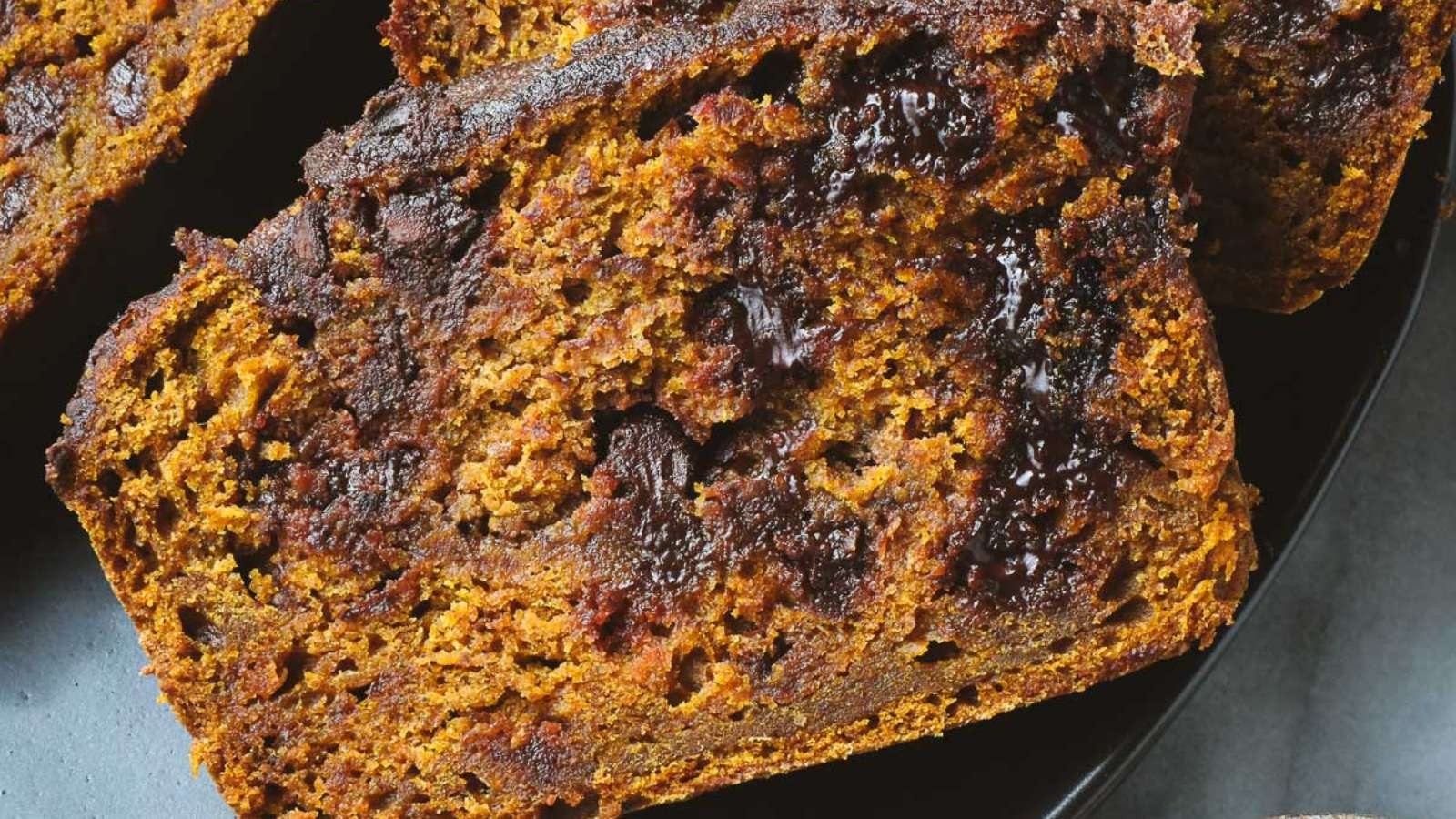 Cinnamon Swirl Pumpkin Bread With Chocolate Chips