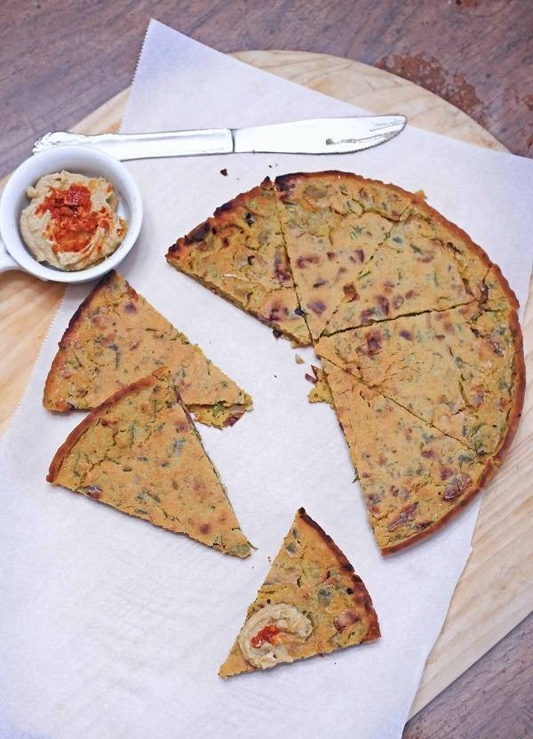 Gluten free and Vegan French Flatbread