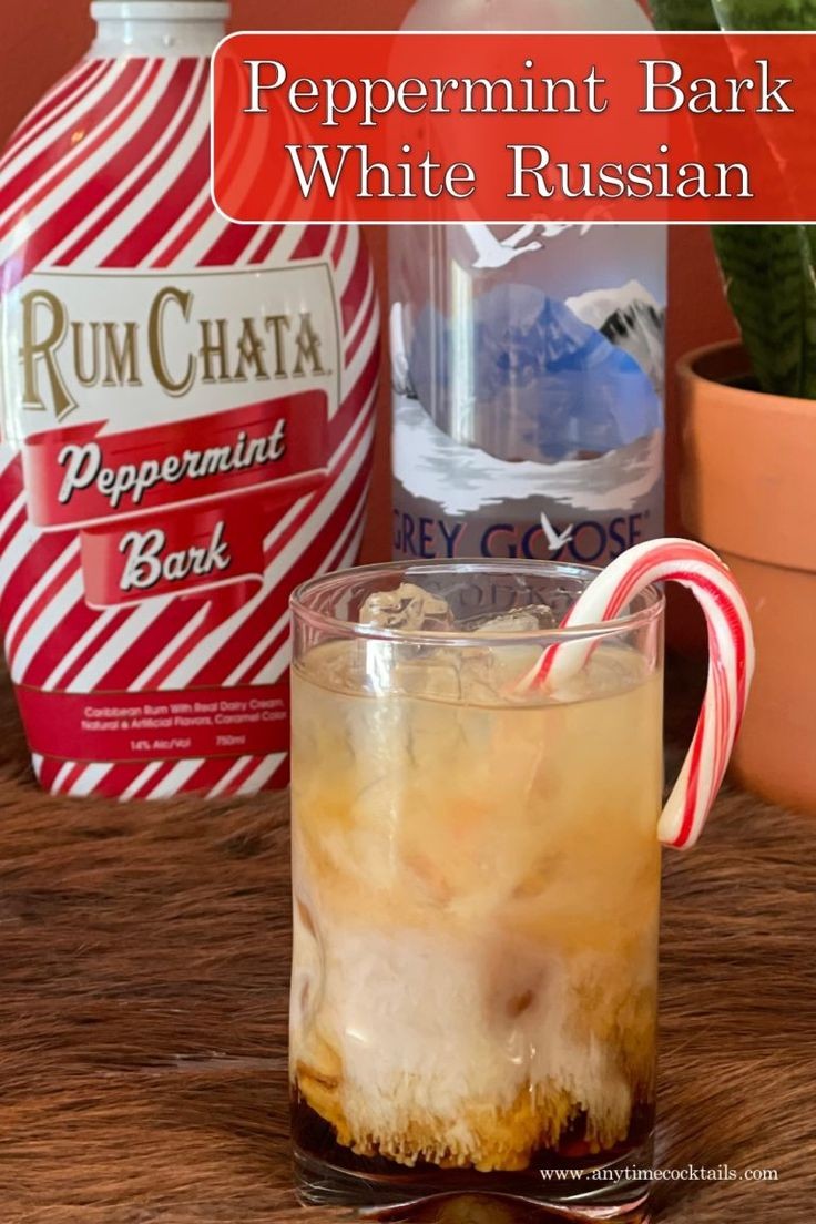 Peppermint Bark Rumchata White Russian