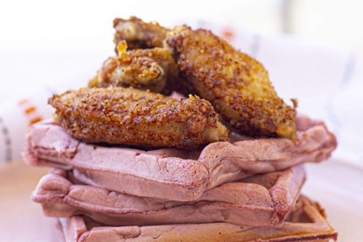 Red Velvet Waffles and Chicken Recipe
