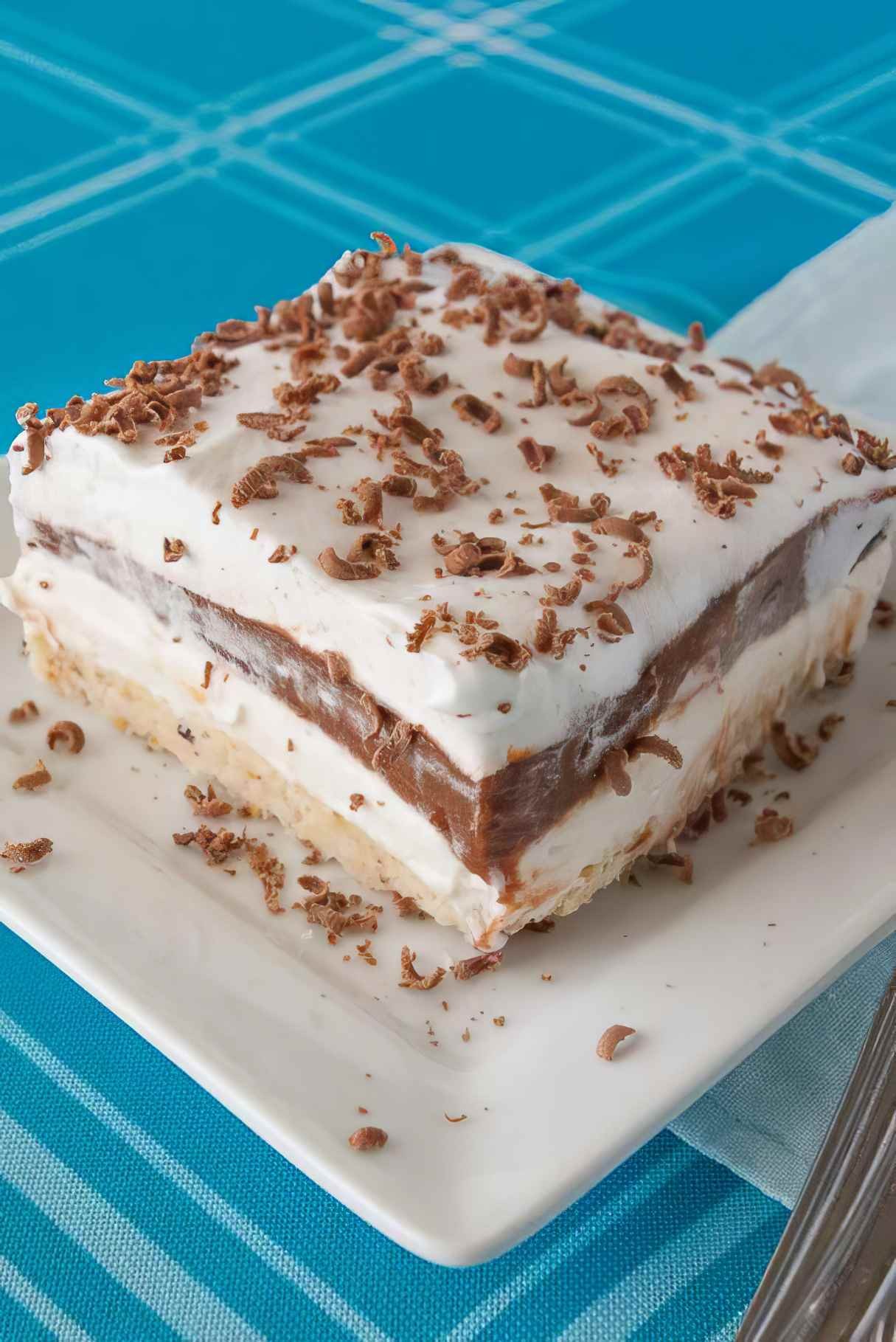 Grandma’s Chocolate Lasagna – No-bake Chocolate Dessert