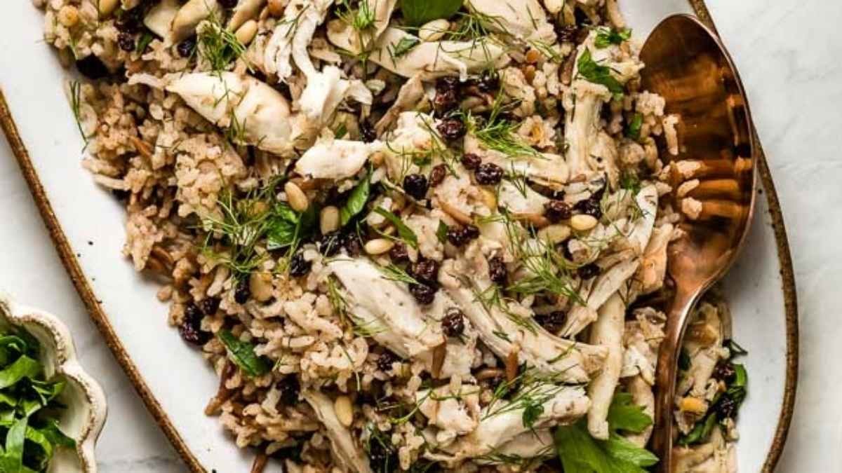 Chicken Rice Pilaf With Fresh Herbs (Turkish Style)