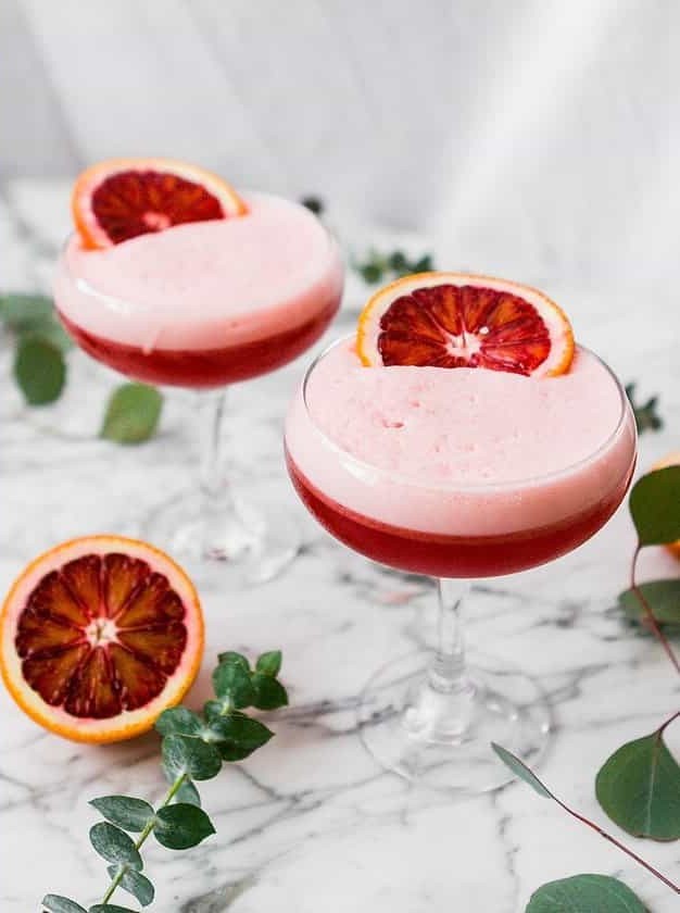 Blood Orange & Ginger Boston Sour
