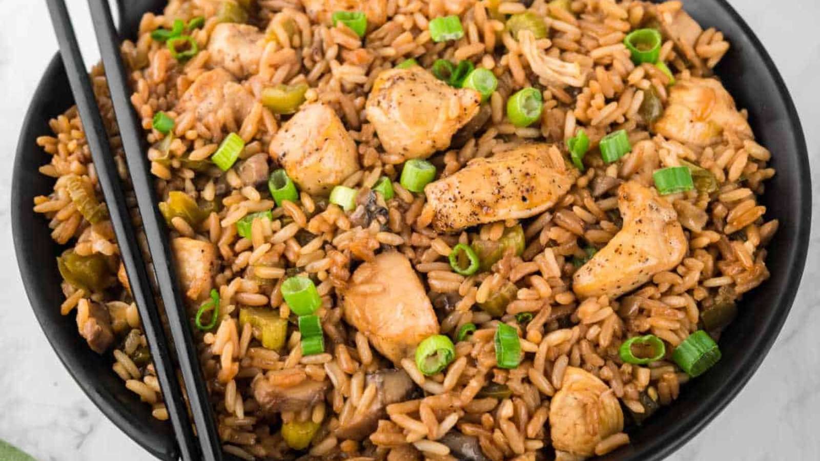 Oven Baked Chicken Fried Rice