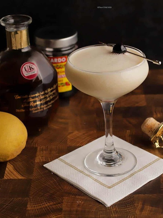 Classic Whiskey Sour Cocktail