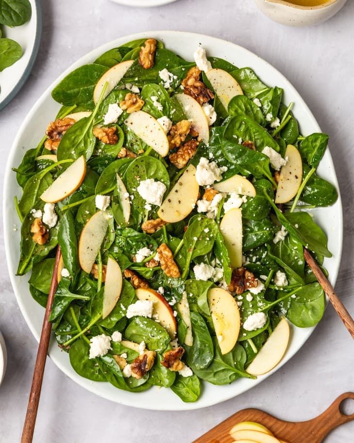 Easy Mint and Basil Green Salad