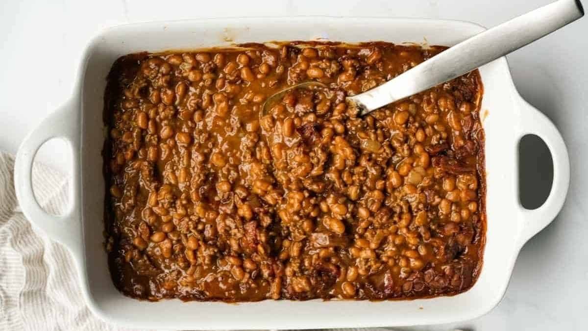 Bbq Baked Beans (With Ground Beef)