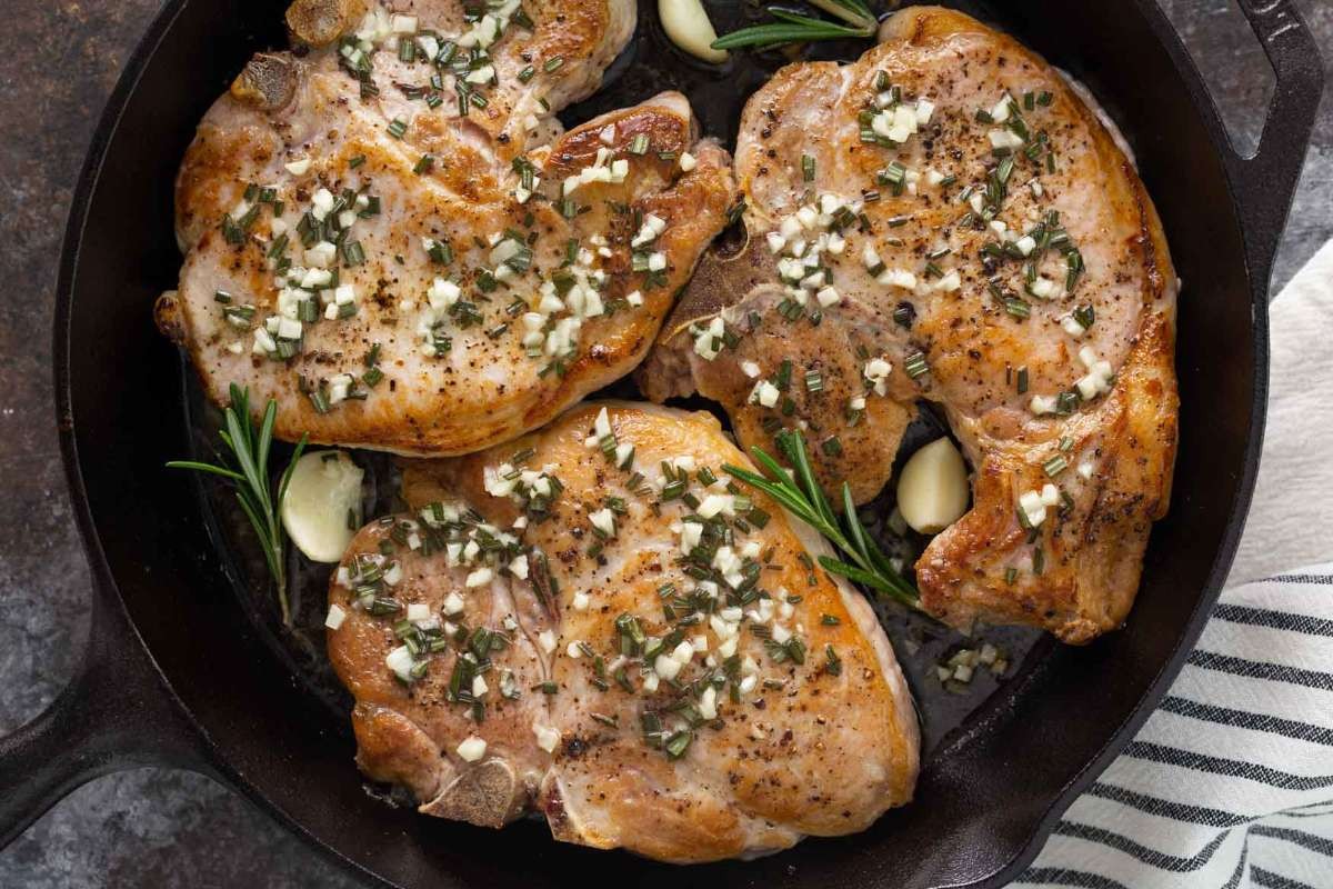 Garlic Rosemary Pork Chops