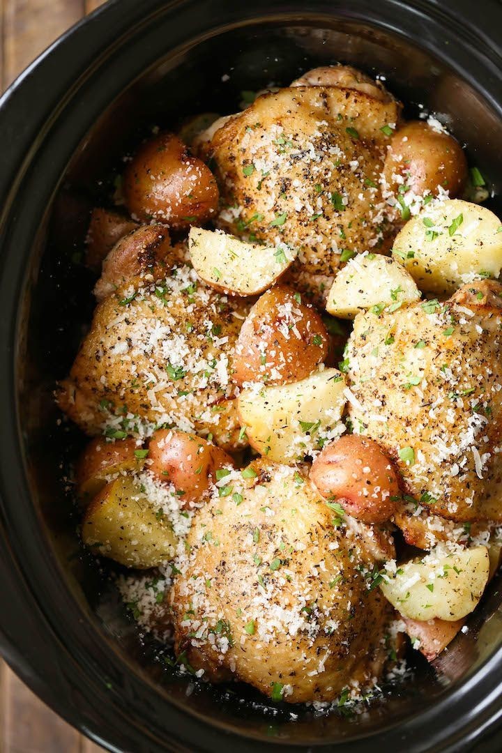 Slow Cooker Italian Chicken and Potatoes