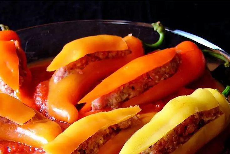 Potato And Olive Stuffed Banana Peppers