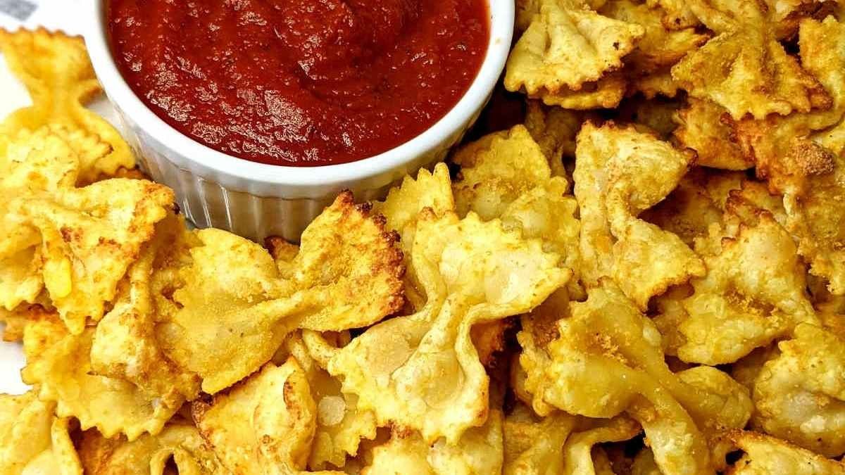 Air Fryer Pasta Chips