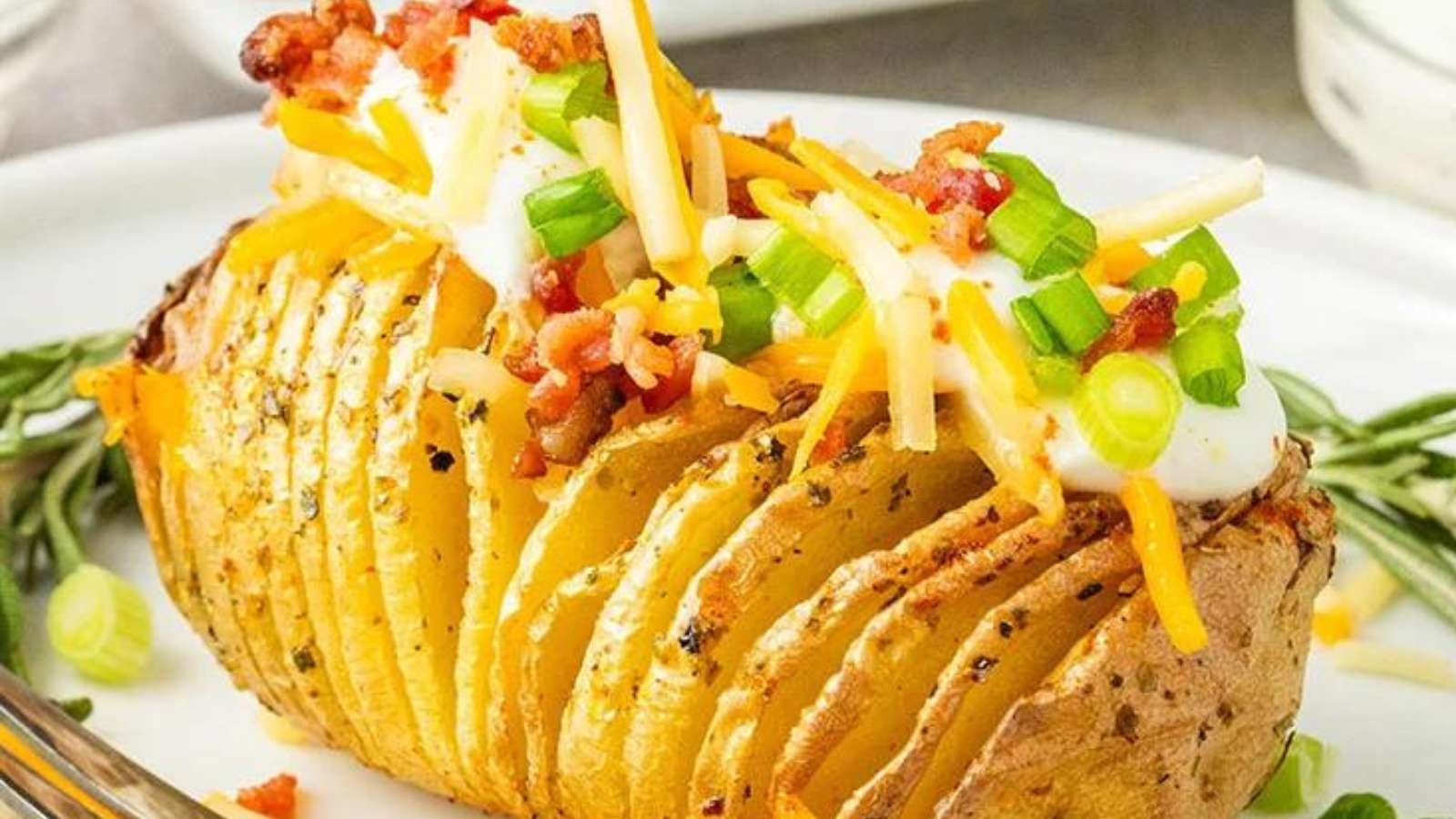 Air Fryer Hasselback Potatoes