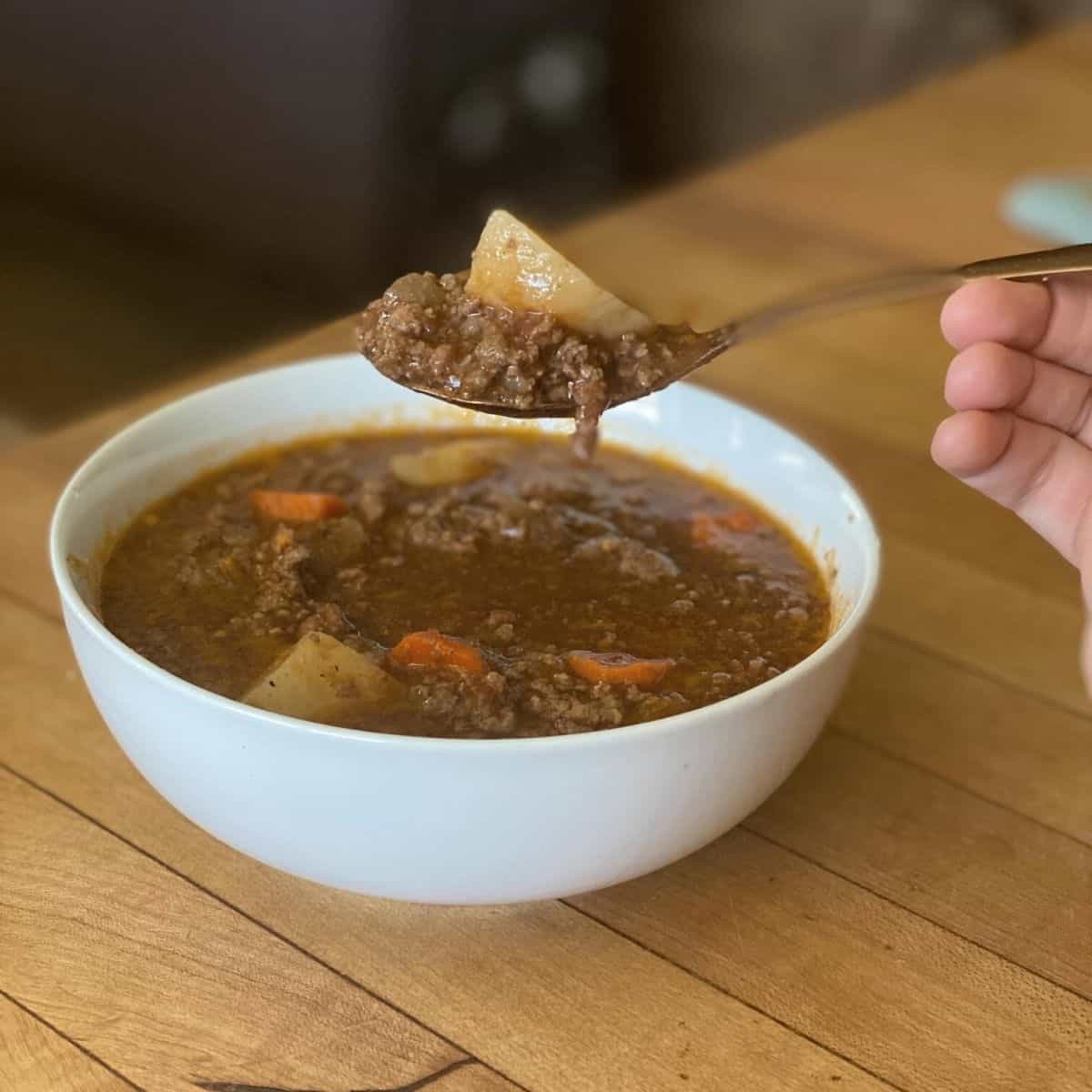 Comforting Hamburger Soup