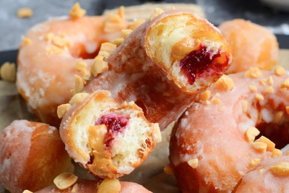 Peanut Butter & Jelly Donuts