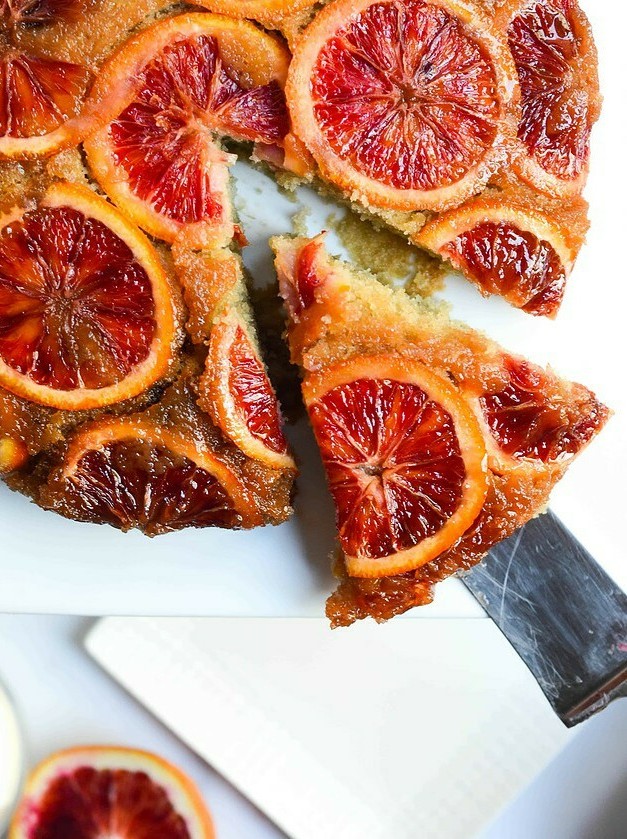 Blood Orange Upside Down Cake
