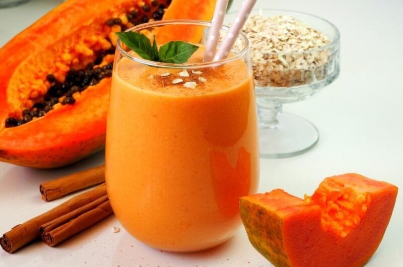 Mango Papaya Smoothie
