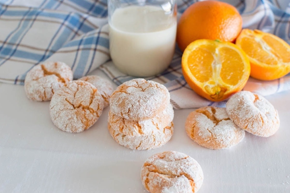 Orange Crinkle Cookies Recipe