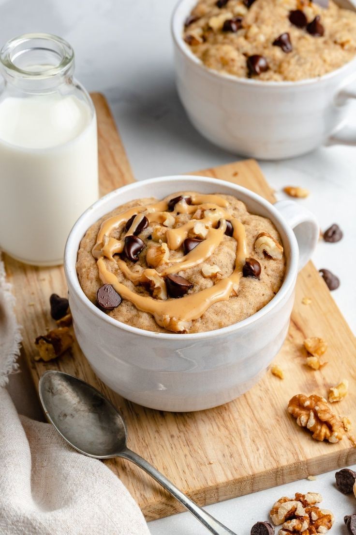 Maple Brown Sugar Oatmeal Breakfast Mug Cake