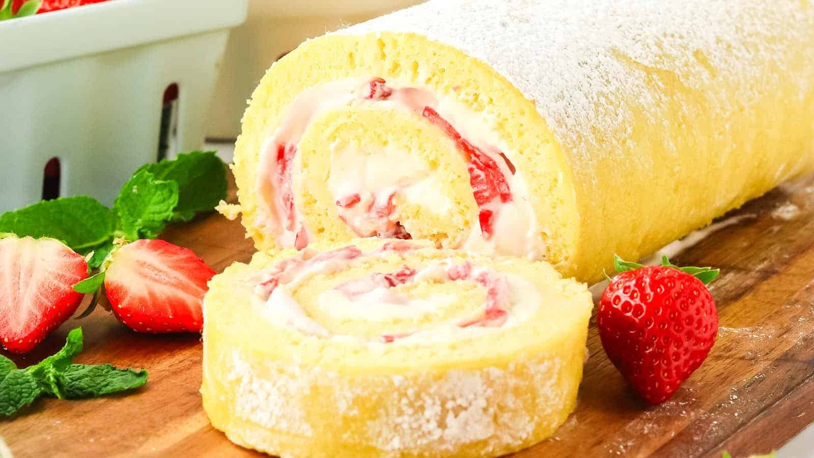 Strawberry Shortcake Roll