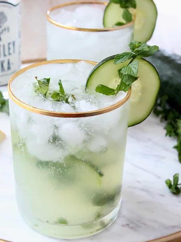 Cucumber Mint Vodka Cocktail