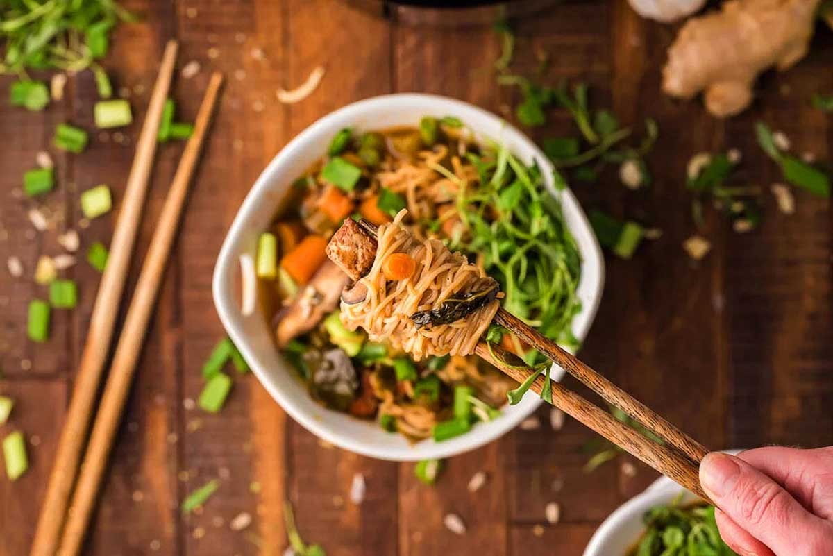 Slow Cooker Miso Ramen With Tofu