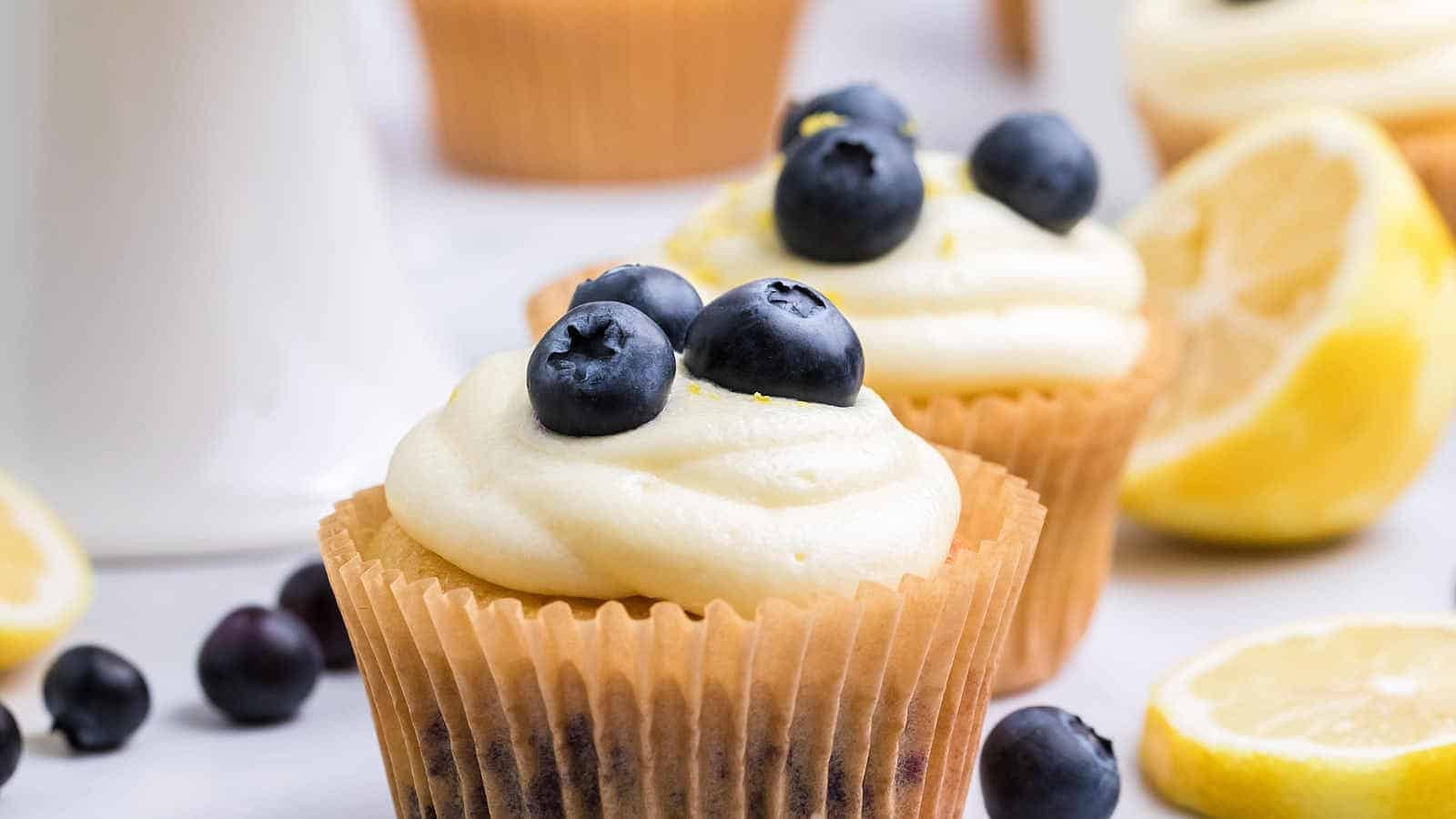 Lemon Blueberry Cupcakes
