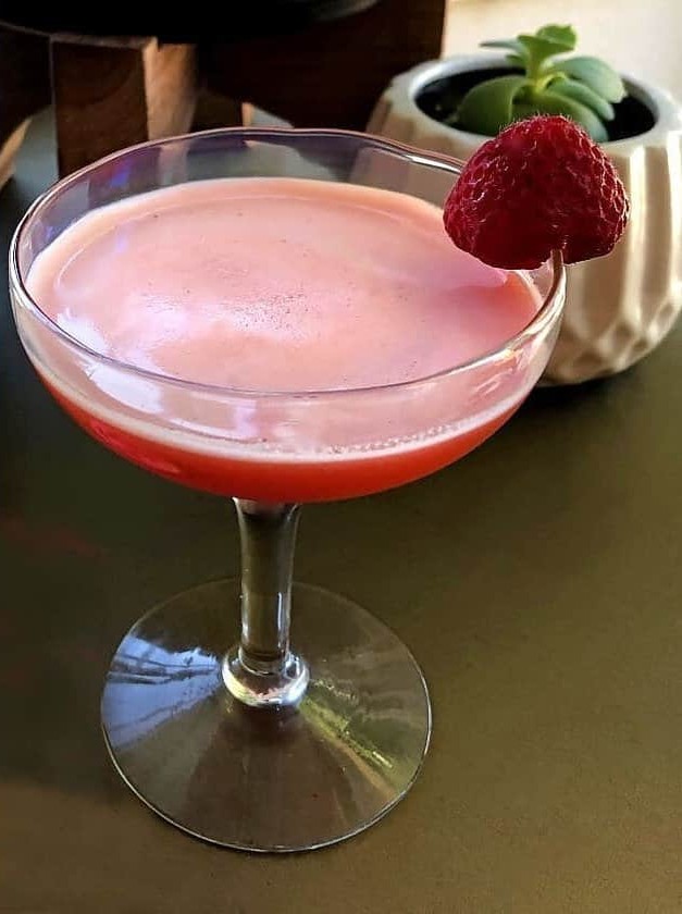 Strawberry Elderflower Liqueur Cocktail