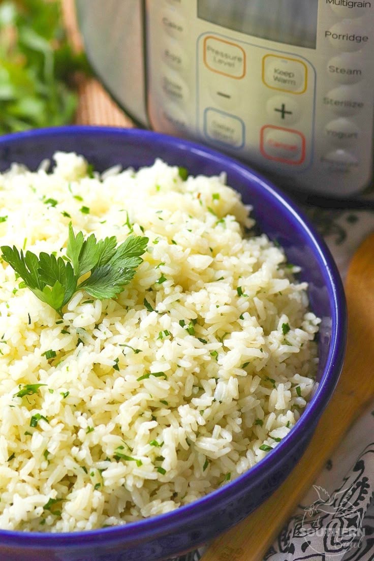Instant Pot Garlic Herb Chicken and Rice