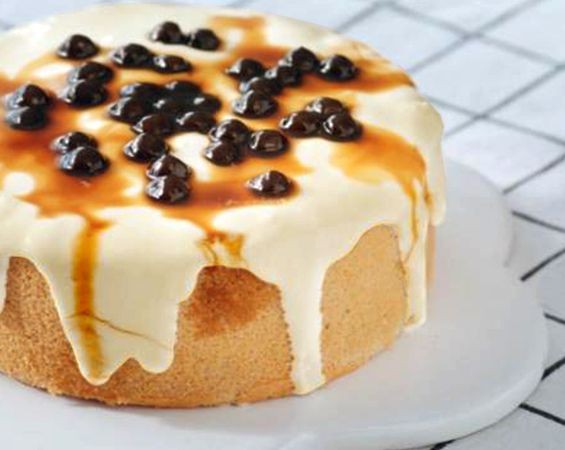 Taro Boba Tea Cake